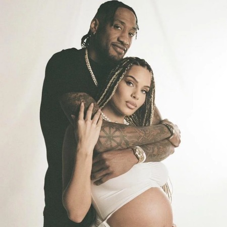 Amairah Dyme and her baby father Robert Covington.